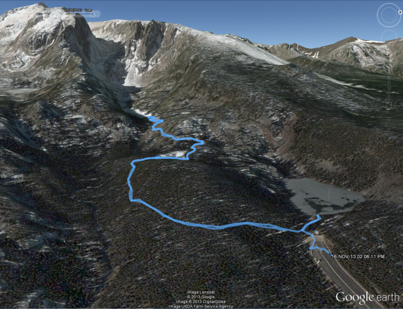 Google Earth Winter Bear Lake 2013